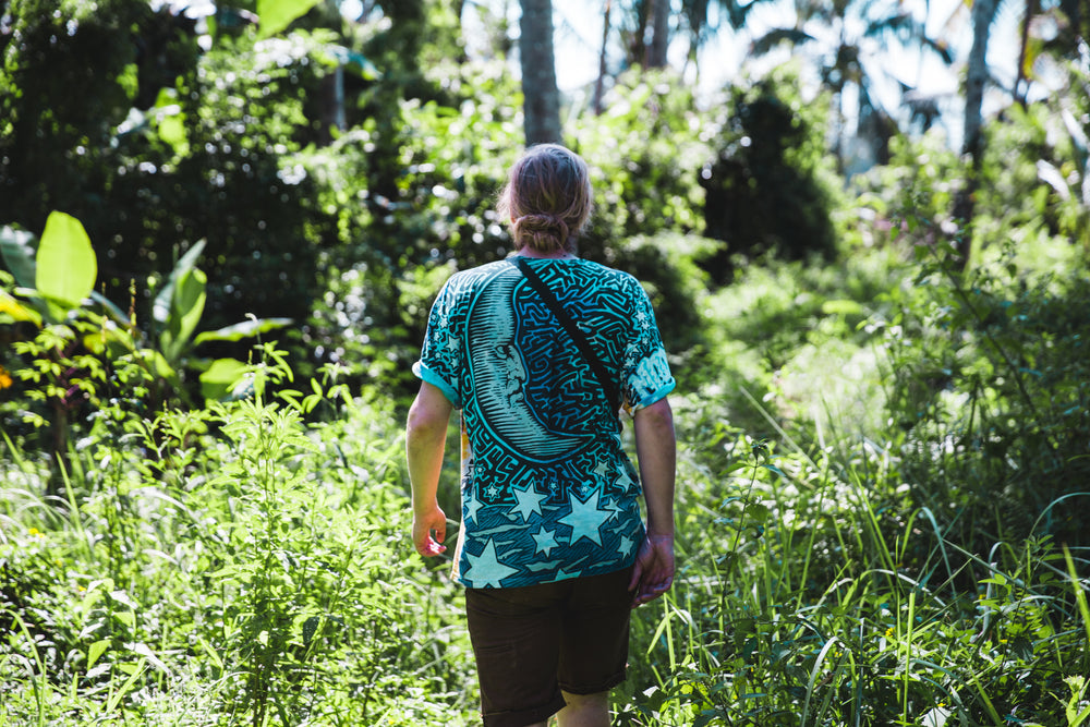 Frame Rib Tee in Ecru.