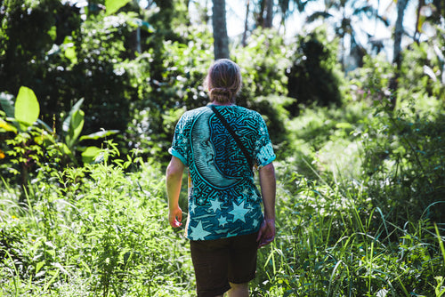 Frame Rib Tee in Ecru.